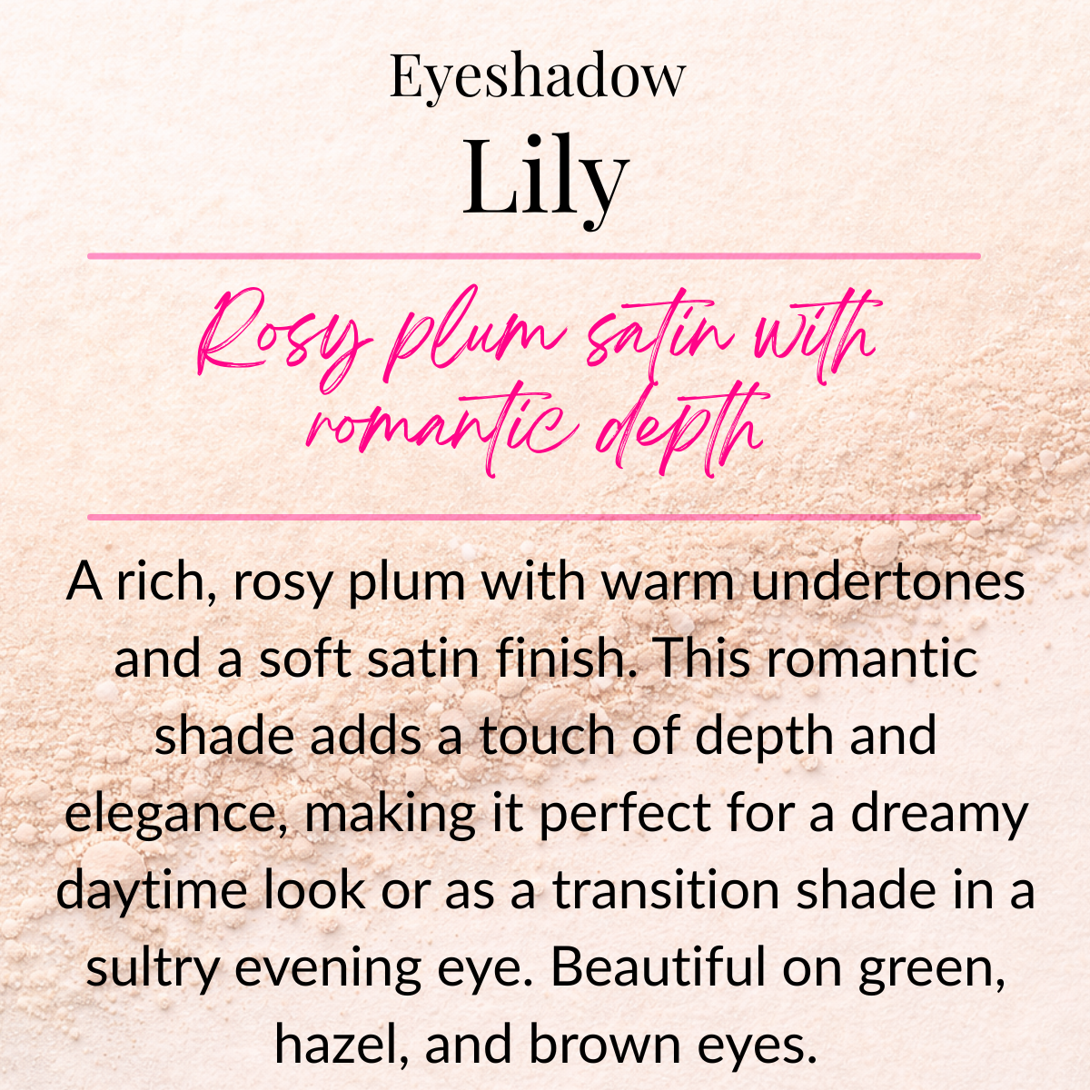 Mineral Powder Eye Shadows